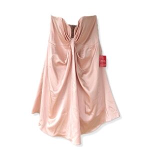 NWT ASOS Light Pink Strapless Satin Cocktail Dress
